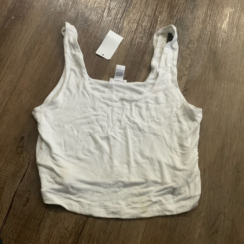White crop top
